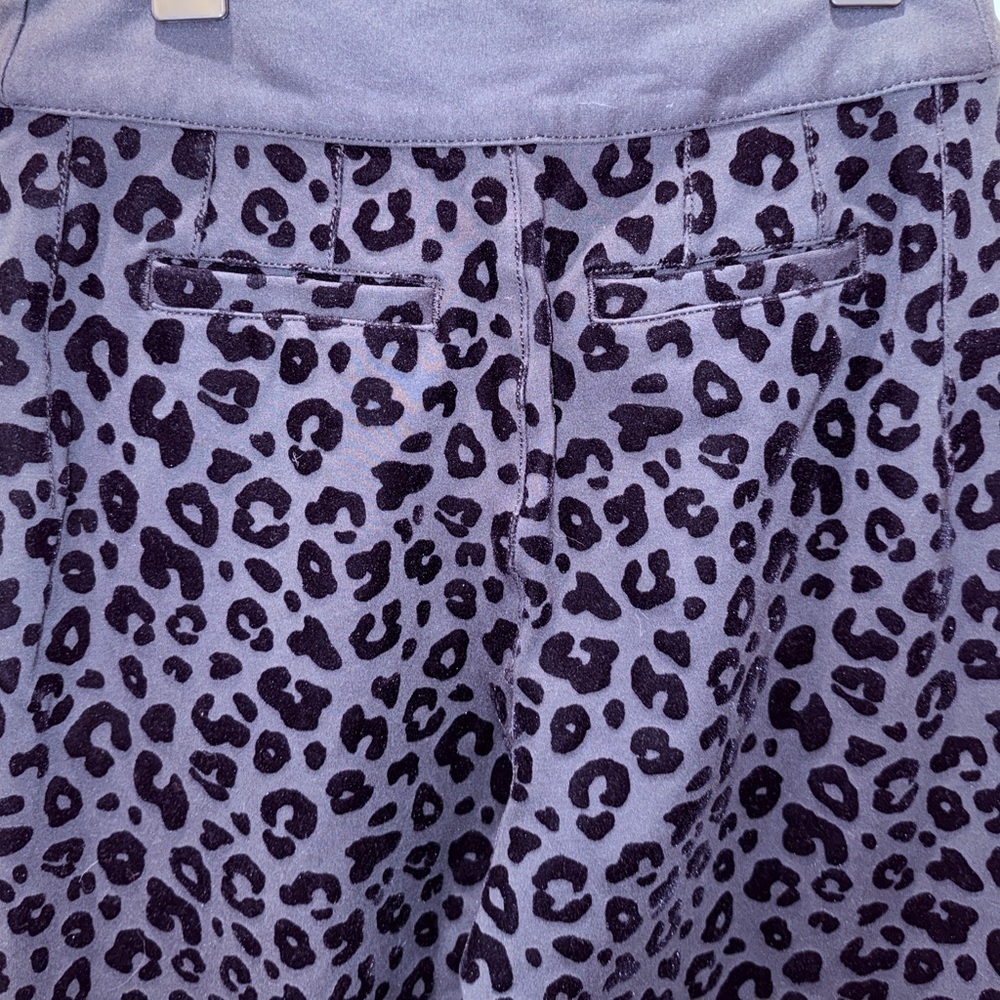 Women’s MAEVE by Anthropologie Eve Ponte Wide-Leg black leopard Pants. Size 2T - Picture 9 of 11